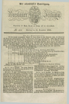 Breslauer Zeitung : mit allerhöchster Bewilligung. 1833, No. 301 (23 December) + dod.