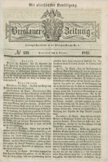 Breslauer Zeitung : mit allerhöchster Bewilligung. 1834, №. 232 (4 Oktober) + dod.