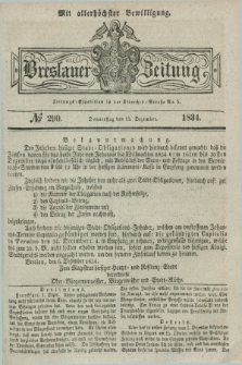 Breslauer Zeitung : mit allerhöchster Bewilligung. 1834, №. 290 (11 Dezember) + dod.