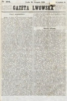 Gazeta Lwowska. 1862, nr 191