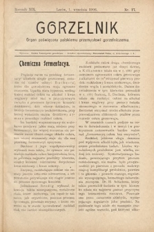 Gorzelnik : organ poświęcony polskiemu przemysłowi gorzelniczemu. R. 19, 1906, nr 17