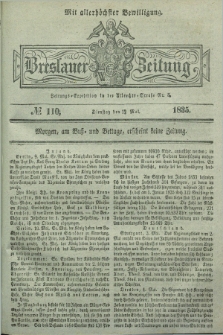 Breslauer Zeitung : mit allerhöchster Bewilligung. 1835, № 110 (12 Mai) + dod.