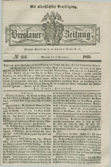 Breslauer Zeitung : mit allerhöchster Bewilligung. 1835, № 256 (2 November) + dod.