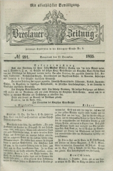 Breslauer Zeitung : mit allerhöchster Bewilligung. 1835, № 291 (12 December) + dod.