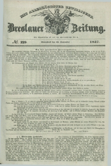 Breslauer Zeitung : mit allerhöchster Bewilligung. 1837, №. 229 (30 September) + dod.