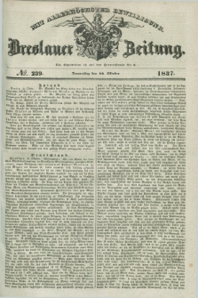 Breslauer Zeitung : mit allerhöchster Bewilligung. 1837, №. 239 (12 Oktober) + dod.