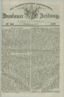 Breslauer Zeitung : mit allerhöchster Bewilligung. 1837, №. 283 (2 December) + dod.