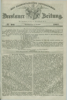 Breslauer Zeitung : mit allerhöchster Bewilligung. 1837, №. 289 (9 December) + dod.