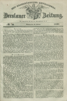 Breslauer Zeitung : mit allerhöchster Bewilligung. 1838, No. 42 (19 Februar) + dod.