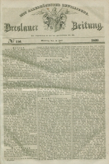 Breslauer Zeitung : mit allerhöchster Bewilligung. 1839, No. 156 (8 Juli) + dod.