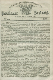 Breslauer Zeitung : mit allerhöchster Bewilligung. 1839, No. 207 (5 September)