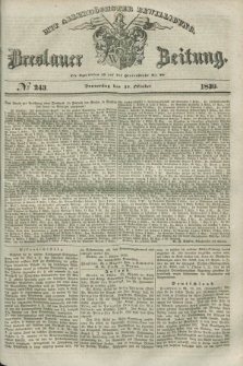 Breslauer Zeitung : mit allerhöchster Bewilligung. 1839, No. 243 (17 Oktober) + dod.