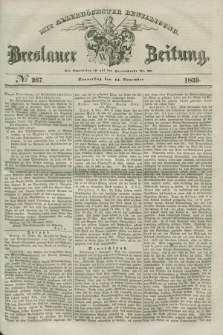 Breslauer Zeitung : mit allerhöchster Bewilligung. 1839, No. 267 (14 November) + dod.