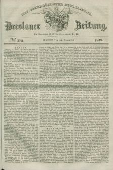Breslauer Zeitung : mit allerhöchster Bewilligung. 1839, No. 272 (20 November) + dod.