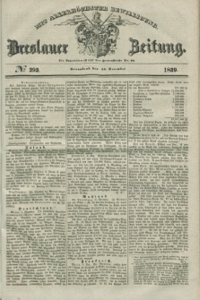 Breslauer Zeitung : mit allerhöchster Bewilligung. 1839, No. 293 (14 December) + dod.