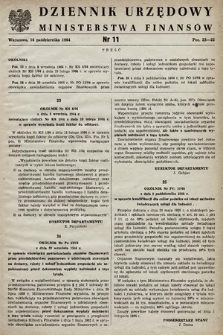 Dziennik Urzędowy Ministerstwa Finansów. 1964, nr 11