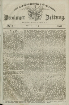Breslauer Zeitung : mit allerhöchster Bewilligung. 1842, № 9 (12 Januar) + dod.