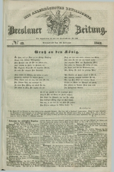 Breslauer Zeitung : mit allerhöchster Bewilligung. 1842, № 42 (19 Februar) + dod.