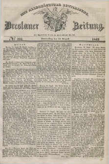 Breslauer Zeitung : mit allerhöchster Bewilligung. 1842, № 191 (18 August) + dod.