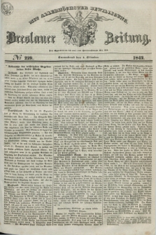 Breslauer Zeitung : mit allerhöchster Bewilligung. 1842, № 229 (1 Oktober) + dod.