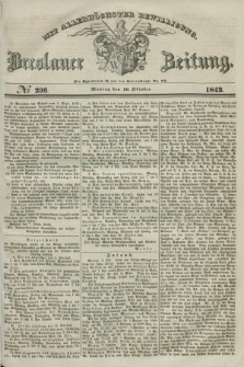 Breslauer Zeitung : mit allerhöchster Bewilligung. 1842, № 236 (10 Oktober) + dod.