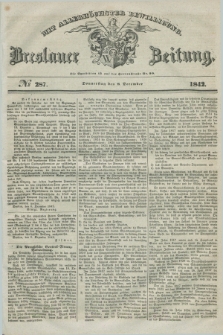 Breslauer Zeitung : mit allerhöchster Bewilligung. 1842, № 287 (8 December) + dod.