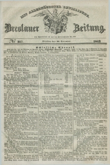 Breslauer Zeitung : mit allerhöchster Bewilligung. 1842, № 297 (20 December) + dod.