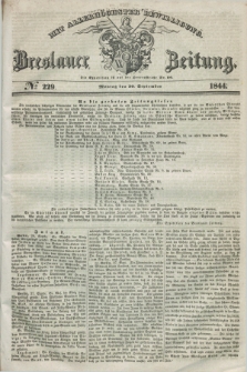 Breslauer Zeitung : mit allerhöchster Bewilligung. 1844, № 229 (30 September) + dod.