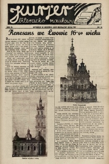 Kurjer Literacko-Naukowy. 1934, nr 34