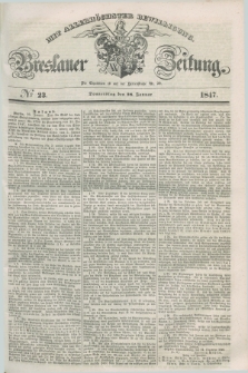 Breslauer Zeitung : mit allerhöchster Bewilligung. 1847, № 23 (28 Januar) + dod.