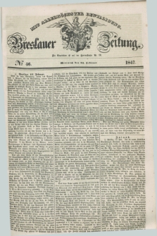 Breslauer Zeitung : mit allerhöchster Bewilligung. 1847, № 46 (24 Februar) + dod.