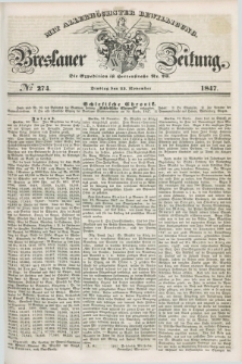 Breslauer Zeitung : mit allerhöchster Bewilligung. 1847, № 274 (23 November) + dod.
