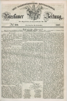 Breslauer Zeitung : mit allerhöchster Bewilligung. 1847, № 280 (30 November) + dod.