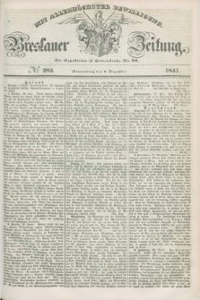 Breslauer Zeitung : mit allerhöchster Bewilligung. 1847, № 282 (2 Dezember) + dod.