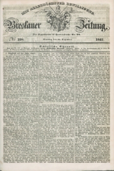 Breslauer Zeitung : mit allerhöchster Bewilligung. 1847, № 298 (21 Dezember) + dod.