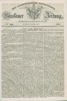 Breslauer Zeitung : mit allerhöchster Bewilligung. 1847, № 303 (28 Dezember) + dod.