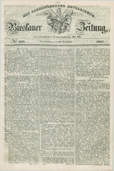 Breslauer Zeitung : mit allerhöchster Bewilligung. 1847, № 305 (30 Dezember) + dod.