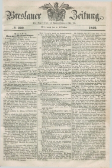 Breslauer Zeitung. 1849, № 230 (3 Oktober) + dod.