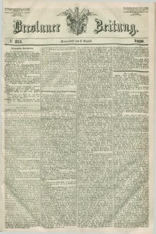 Breslauer Zeitung. 1850, № 213 (3 August)