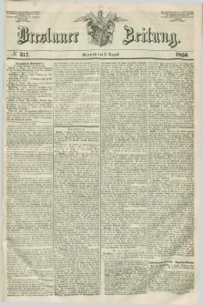 Breslauer Zeitung. 1850, № 217 (7 August)