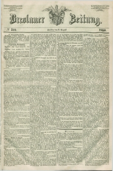 Breslauer Zeitung. 1850, № 219 (9 August)