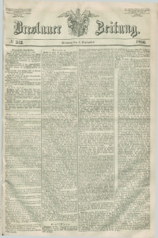 Breslauer Zeitung. 1850, № 242 (1 September) + dod.