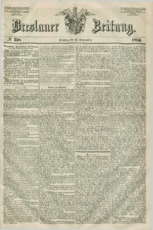 Breslauer Zeitung. 1850, № 258 (17 September) + dod.
