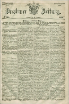Breslauer Zeitung. 1850, № 263 (22 September) + dod.