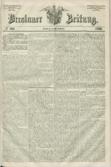 Breslauer Zeitung. 1850, № 293 (22 Oktober) + dod.