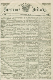 Breslauer Zeitung. 1851, № 19 (19 Januar) + dod.