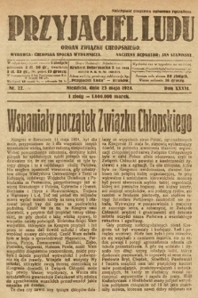 Przyjaciel Ludu : organ Polskiego Stronnictwa Ludowego. 1924, nr 22