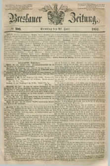 Breslauer Zeitung. 1851, № 206 (27 Juli) + dod.