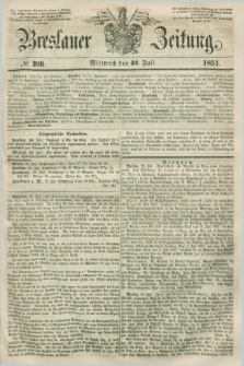 Breslauer Zeitung. 1851, № 209 (30 Juli) + dod.