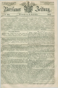 Breslauer Zeitung. 1851, № 244 (3 September) + dod.